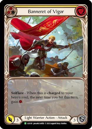 Banneret of Vigor - LGS181 (LGS181) - Flesh and Blood: Promo Cards Rainbow Foil