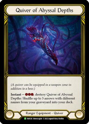 Quiver of Abyssal Depths (Golden) - FAB126 (FAB126) - Flesh and Blood: Promo Cards Cold Foil