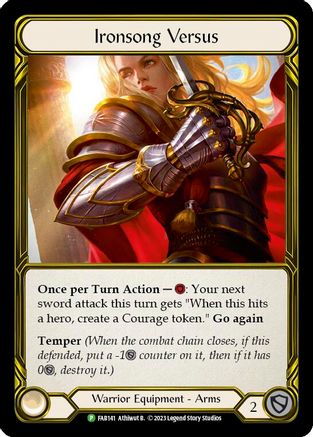 Ironsong Versus (Golden) - FAB141 (FAB141) - Flesh and Blood: Promo Cards Cold Foil
