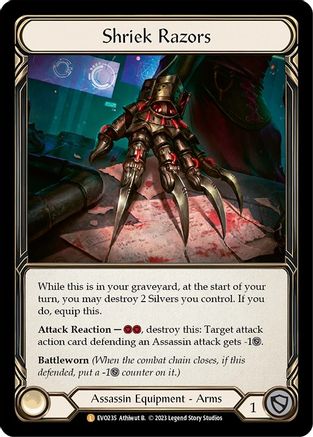 Shriek Razors (EVO235) - Bright Lights Cold Foil