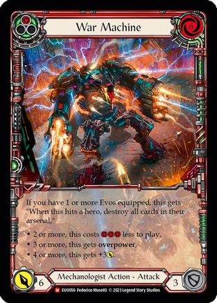 War Machine (Extended Art) (EVO056) - Bright Lights Rainbow Foil