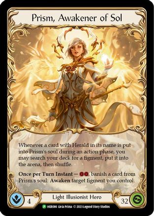 Prism, Awakener of Sol - HER086 (HER086) - Flesh and Blood: Promo Cards Cold Foil