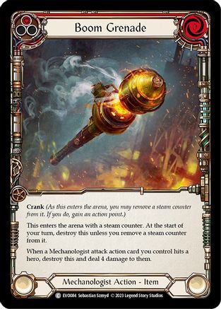 Boom Grenade (Red) (EVO084) - Bright Lights Rainbow Foil