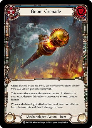 Boom Grenade (Blue) (EVO086) - Bright Lights Rainbow Foil