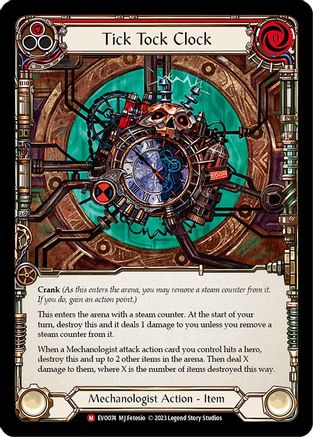 Tick Tock Clock (EVO074) - Bright Lights Rainbow Foil