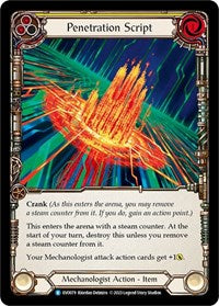 Penetration Script Rainbow Foil