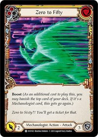 Zero to Fifty (Yellow) Rainbow Foil