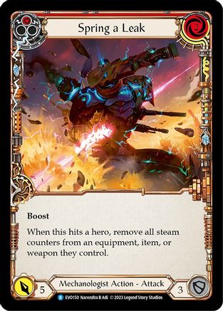 Spring a Leak (Red) (EVO150) - Bright Lights Rainbow Foil