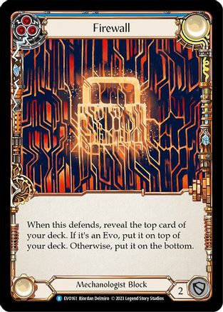 Firewall (Blue) (EVO161) - Bright Lights Rainbow Foil