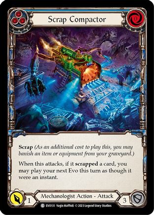 Scrap Compactor (Blue) (EVO131) - Bright Lights Rainbow Foil