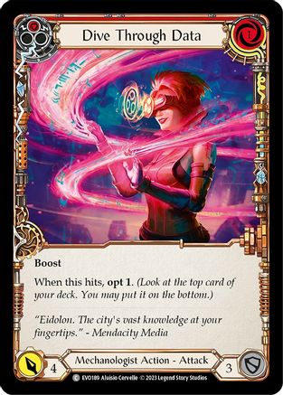 Dive Through Data (Red) (EVO189) - Bright Lights Rainbow Foil