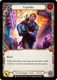 Expedite (Blue) Rainbow Foil