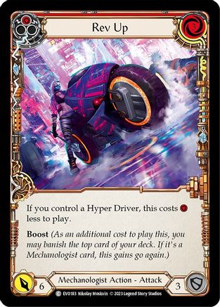 Rev Up (Red) (EVO183) - Bright Lights Rainbow Foil