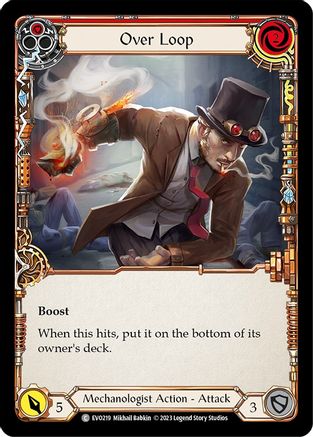 Over Loop (Red) (EVO219) - Bright Lights Rainbow Foil