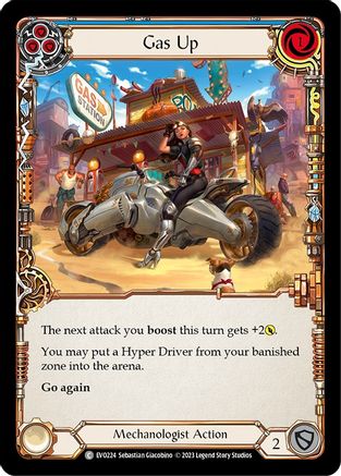 Gas Up (Blue) (EVO224) - Bright Lights Rainbow Foil