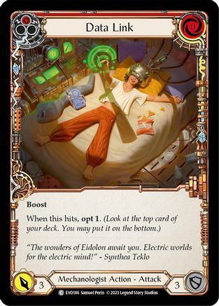 Data Link (Red) (EVO186) - Bright Lights Rainbow Foil