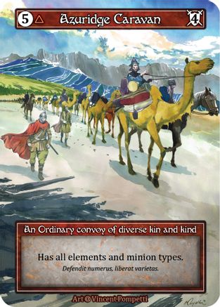 Azuridge Caravan (Foil)  - Alpha Foil