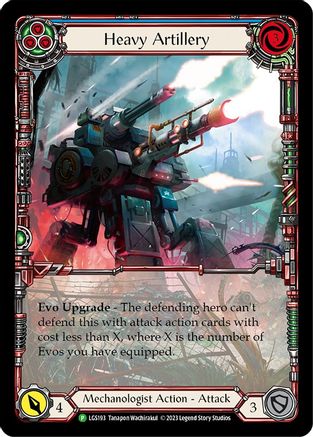 Heavy Artillery (Blue) - LGS193 (LGS193) - Flesh and Blood: Promo Cards Rainbow Foil