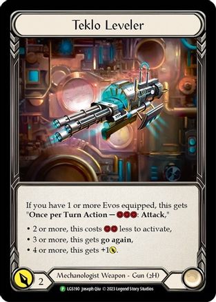 Teklo Leveler - LGS190 (LGS190) - Flesh and Blood: Promo Cards Cold Foil