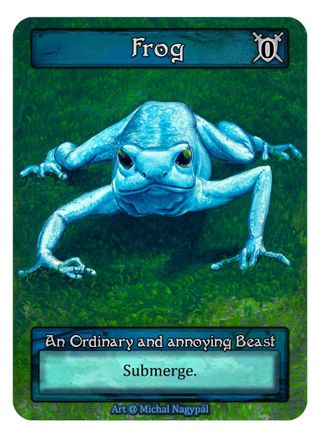 Frog (Blue) (Box Topper)  - Alpha Foil