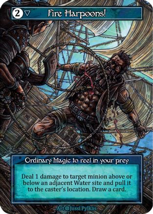 Fire Harpoons! (Foil)  - Alpha Foil