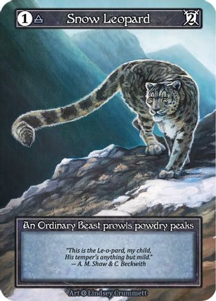 Snow Leopard (Foil)  - Alpha Foil