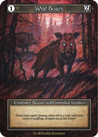 Wild Boars (Foil)  - Alpha Foil