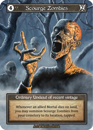 Scourge Zombies (Foil)  - Beta Foil