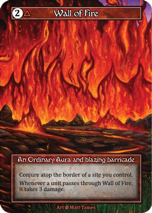 Wall of Fire (Foil)  - Beta Foil