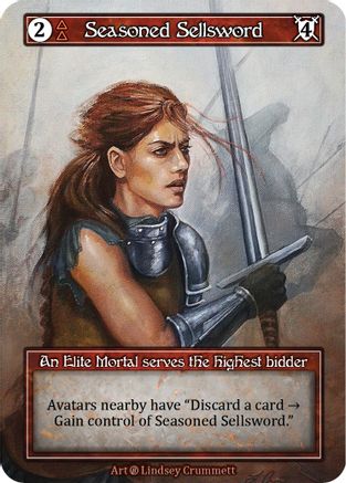 Seasoned Sellsword (Foil)  - Beta Foil