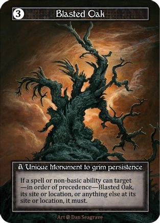 Blasted Oak (Foil)  - Beta Foil