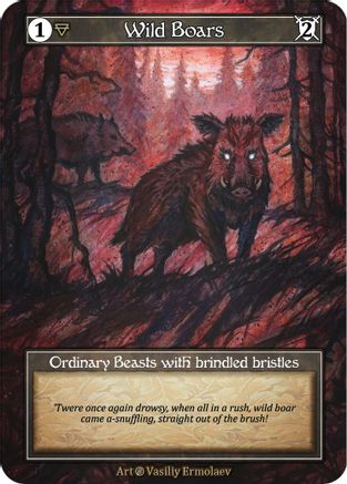 Wild Boars (Foil)  - Beta Foil