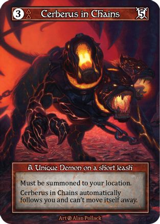 Cerberus in Chains (Foil)  - Beta Foil
