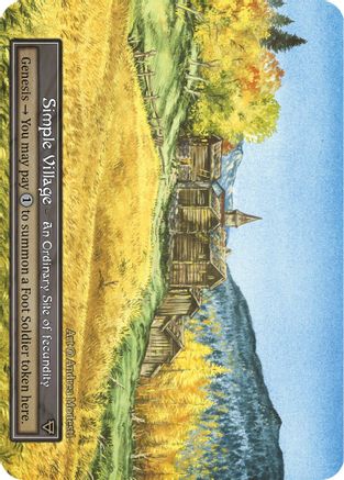 Simple Village (Foil)  - Beta Foil