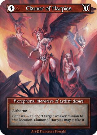 Clamor of Harpies (Foil)  - Beta Foil