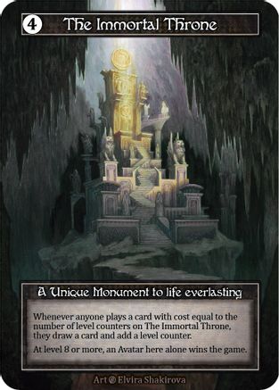 The Immortal Throne (Foil)  - Beta Foil