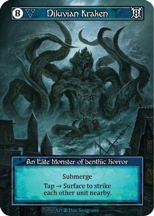 Diluvian Kraken (Foil)  - Beta Foil