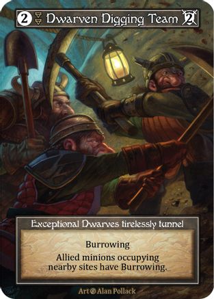 Dwarven Digging Team (Foil)  - Beta Foil