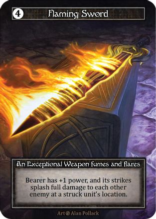Flaming Sword (Foil)  - Beta Foil