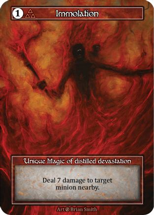 Immolation (Foil)  - Beta Foil