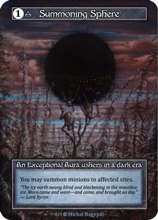 Summoning Sphere (Foil)  - Beta Foil