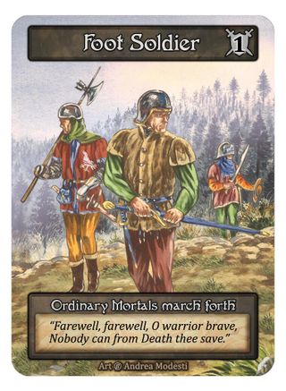 Foot Soldier (1) (Box Topper)  - Beta Foil