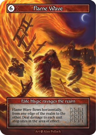 Flame Wave (Foil)  - Beta Foil