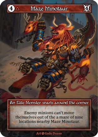 Maze Minotaur (Foil)  - Beta Foil
