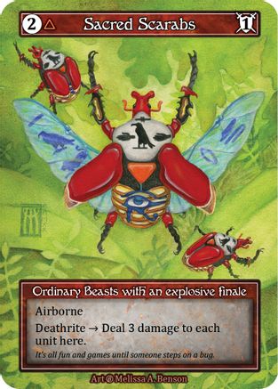 Sacred Scarabs (Foil)  - Beta Foil
