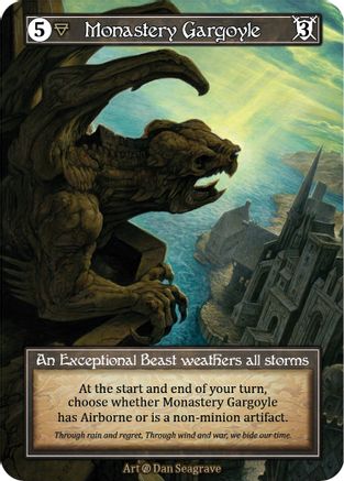 Monastery Gargoyle (Foil)  - Beta Foil