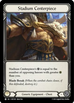 Stadium Centerpiece (HVY203) - Heavy Hitters Cold Foil