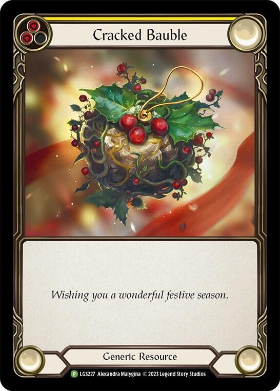 Cracked Bauble Rainbow Foil Promo