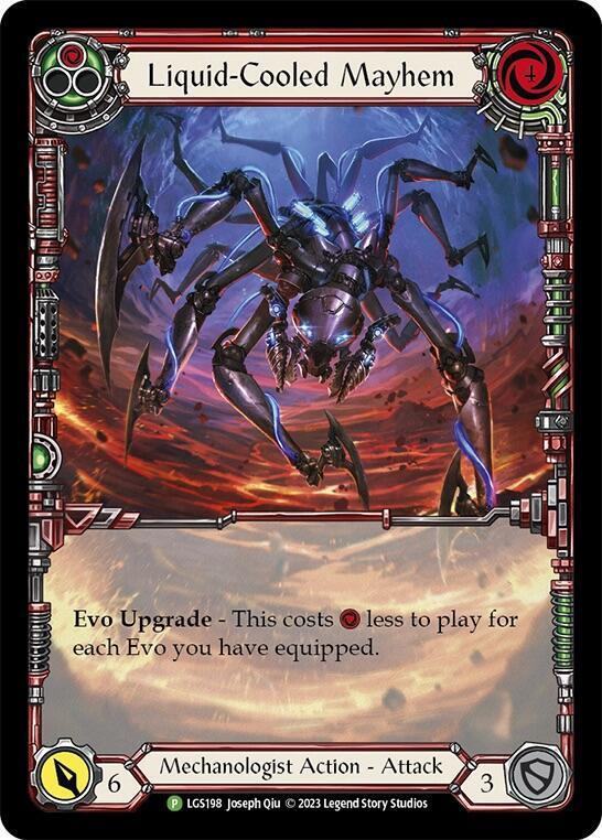 Liquid-Cooled Mayhem (Red) Rainbow Foil Promo