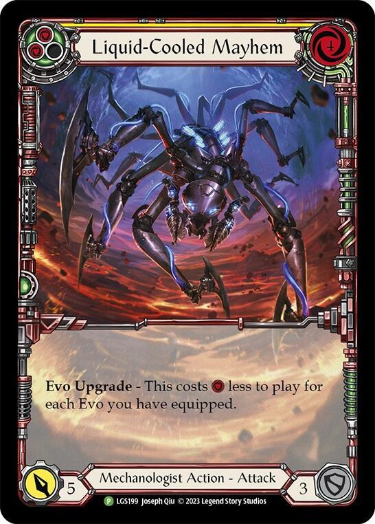 Liquid-Cooled Mayhem (Yellow) Rainbow Foil Promo